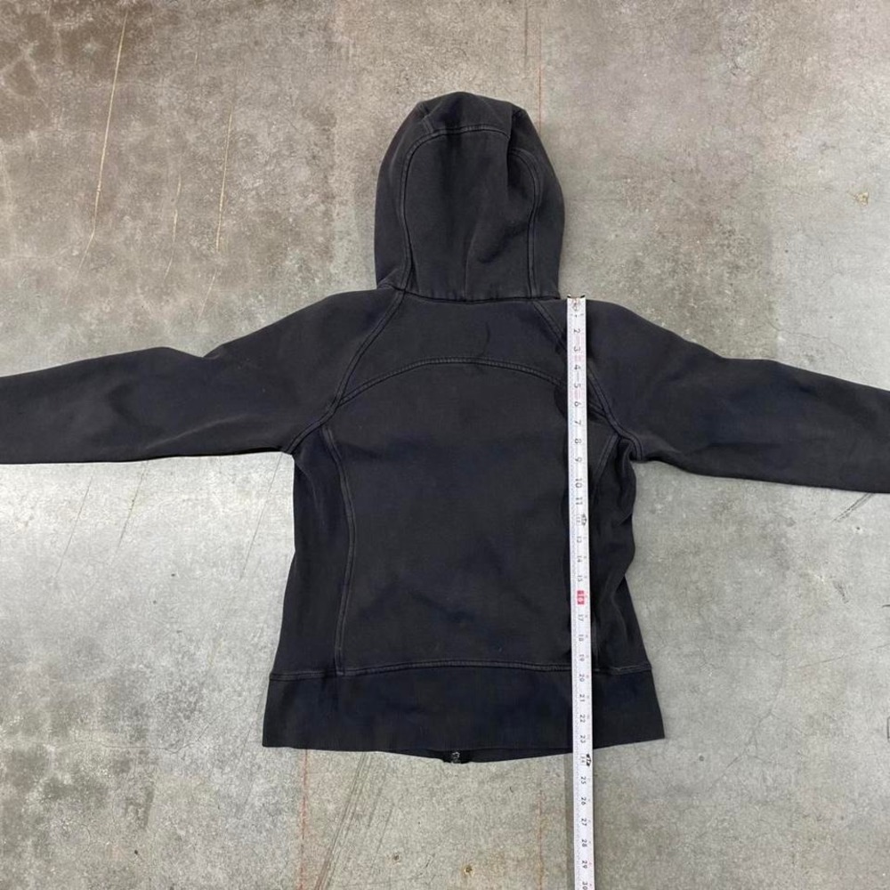 Lululemon Black‎ Scuba Full Zip Hoodie Y2K Women's Size 12 - Picture 5 of 7
